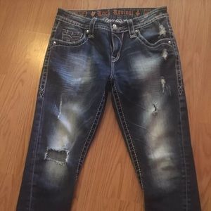 Rock Revival Crop Boyfriend Jeans